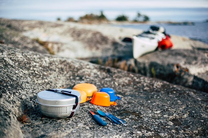3-day kayaking adventure around Vaxholm in Stockholm Archipelago - self guided - Your Gear Setup: Expedition Kayaks, Camping Kit, and Trangia Meals