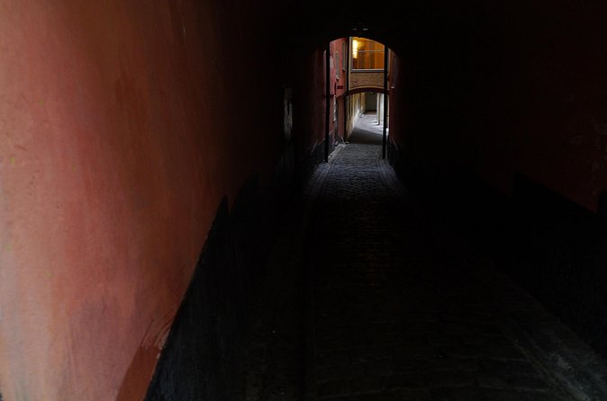 Bloody Stockholm 2h - ghosts, horror and Dark Folklore Tour - Outside S:t Jacobs Kyrka: Church Doors, Exorcism, and Punishment