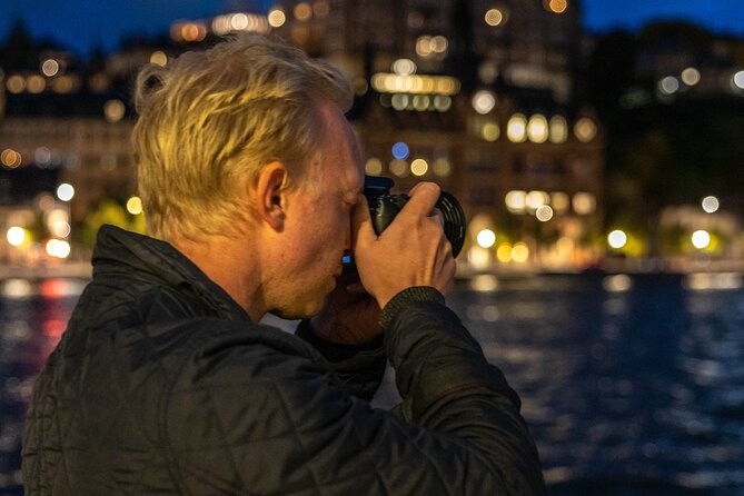 Magical "Stockholm by Night" Photo Walk - Stop 2: Riddarholmen—where darkness makes shapes pop