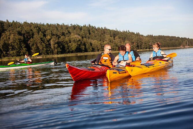 Stockholm: Kayaking tour around Vaxholm Archipelago with Fika - What You Actually Get: Sea Kayaks, Spray Skirts, and a Waterproof Life